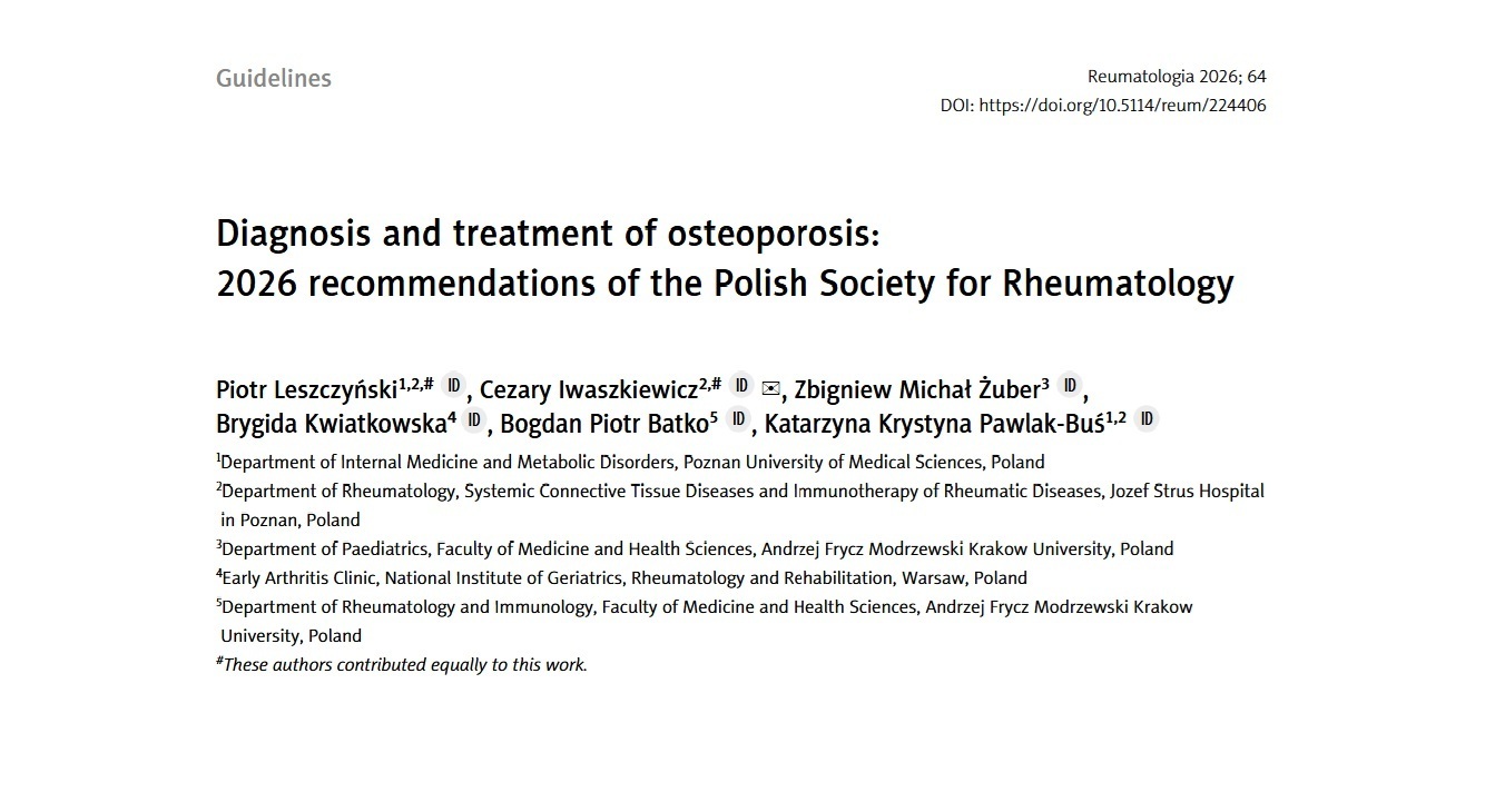 Diagnostyka i leczenie osteoporozy