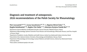 Diagnostyka i leczenie osteoporozy